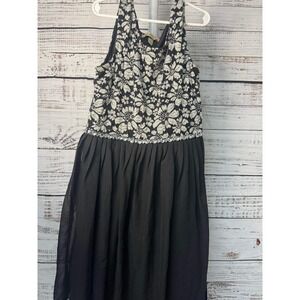Speechless Kids Black Lace Overlay Pleated Dress Size‎ 14